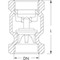 Check valve Type: 507 Bronze Internal thread (BSPP) PN16